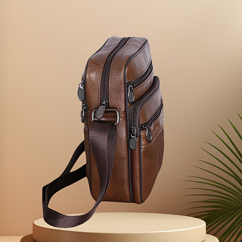 Full-grain leather crossbody bag - product photo 4