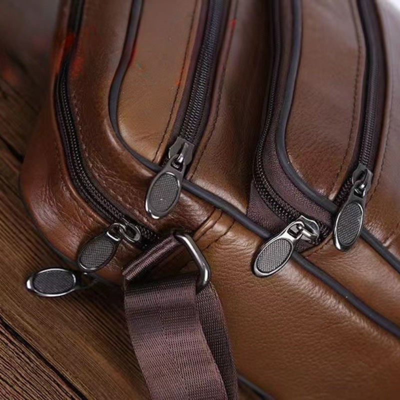 Full-grain leather crossbody bag - product photo 6