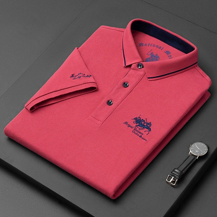 Men's pique polo shirt - product photo 4