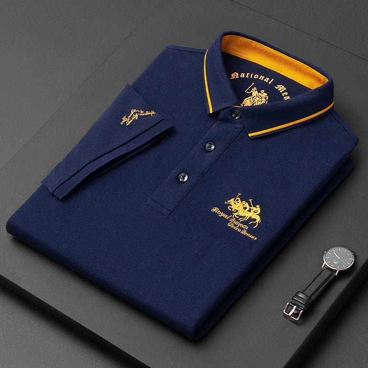 Men's pique polo shirt - product photo 5