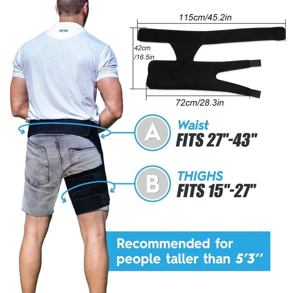 Adjustable hip support compression wrap - product photo 3