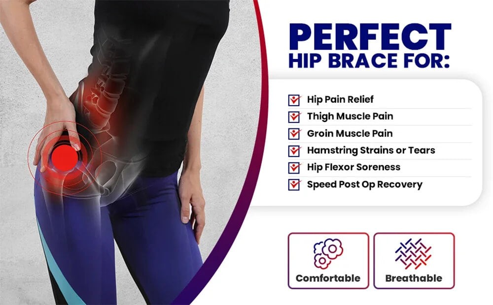 Adjustable hip support compression wrap - product photo 5