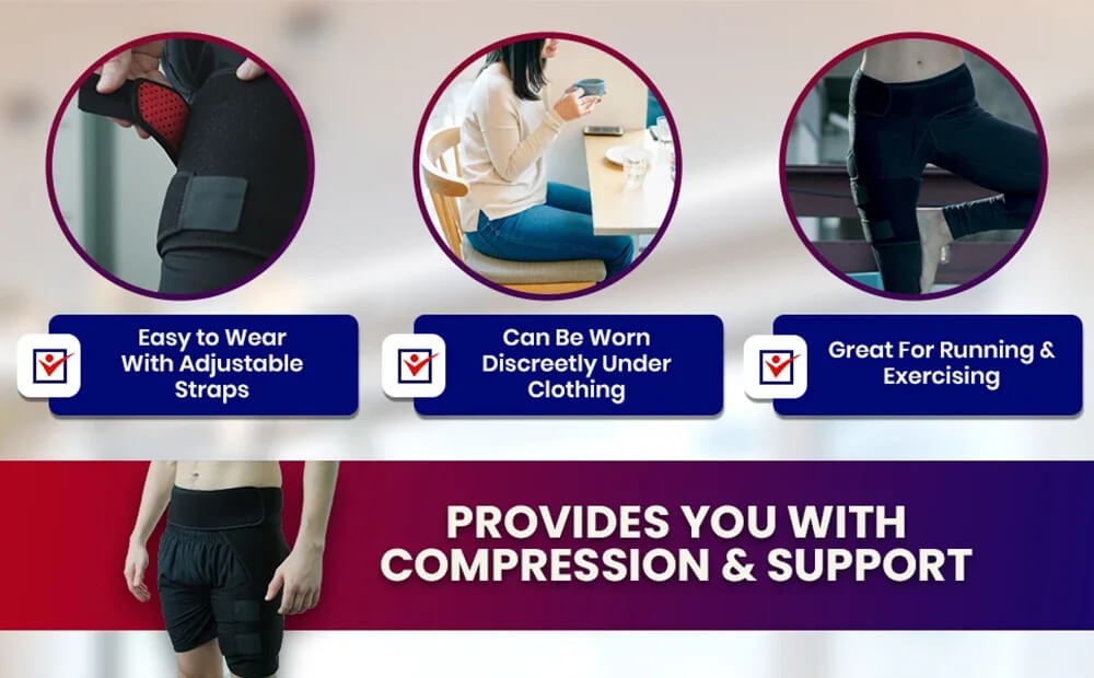 Adjustable hip support compression wrap - product photo 6