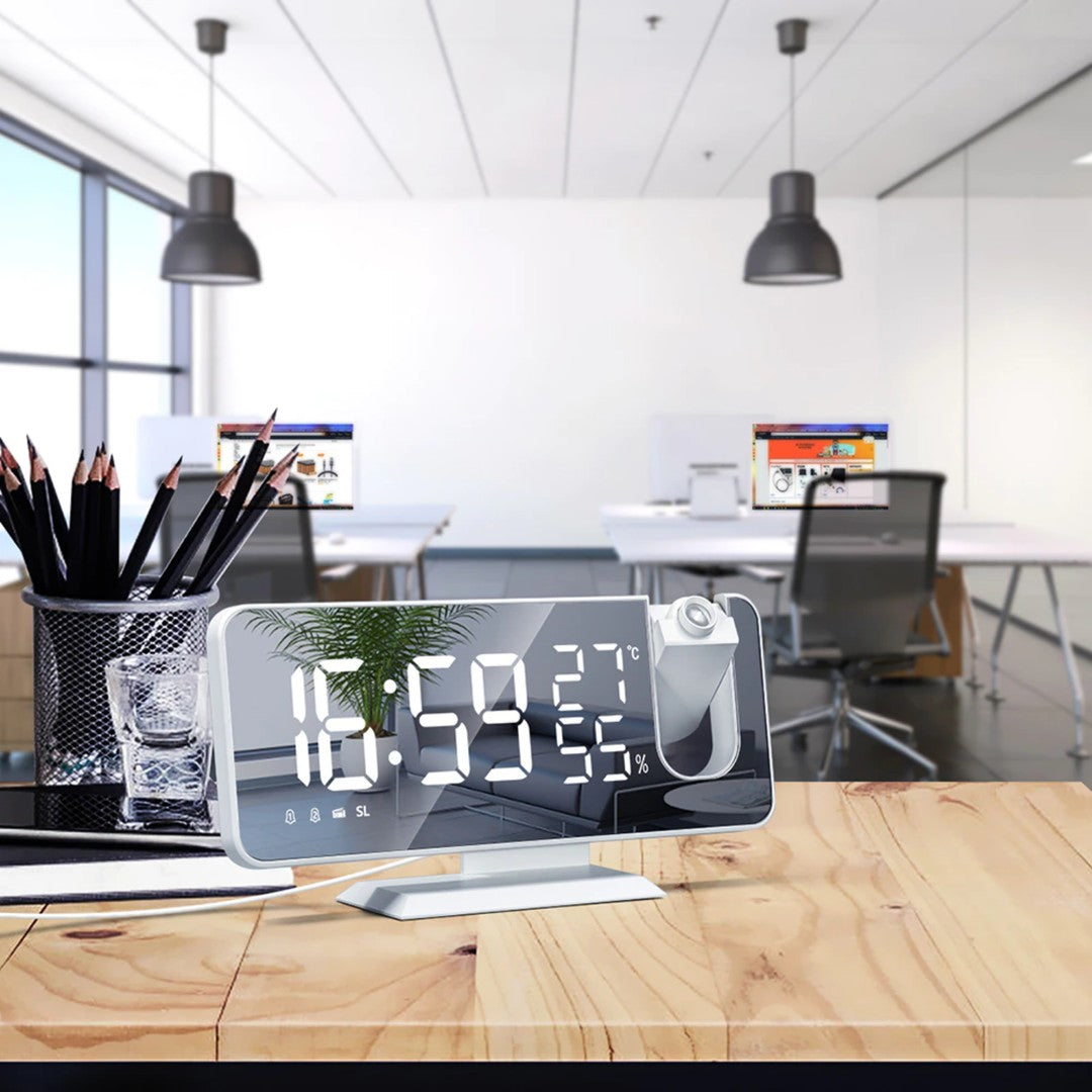 LED alarm clock with ceiling time projector - product photo 2