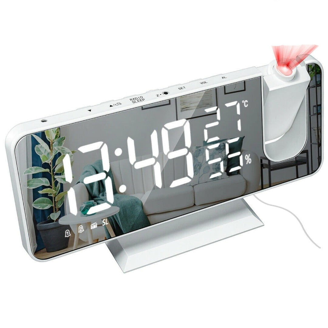 LED alarm clock with ceiling time projector - product photo 4
