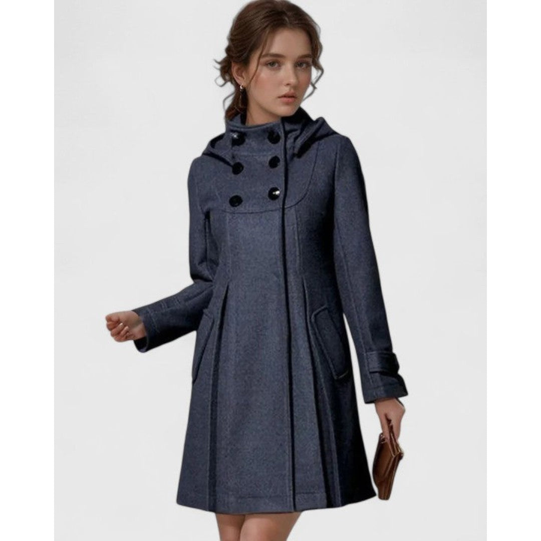 Woman wearing the Aveline women's long-sleeve jacket, model view