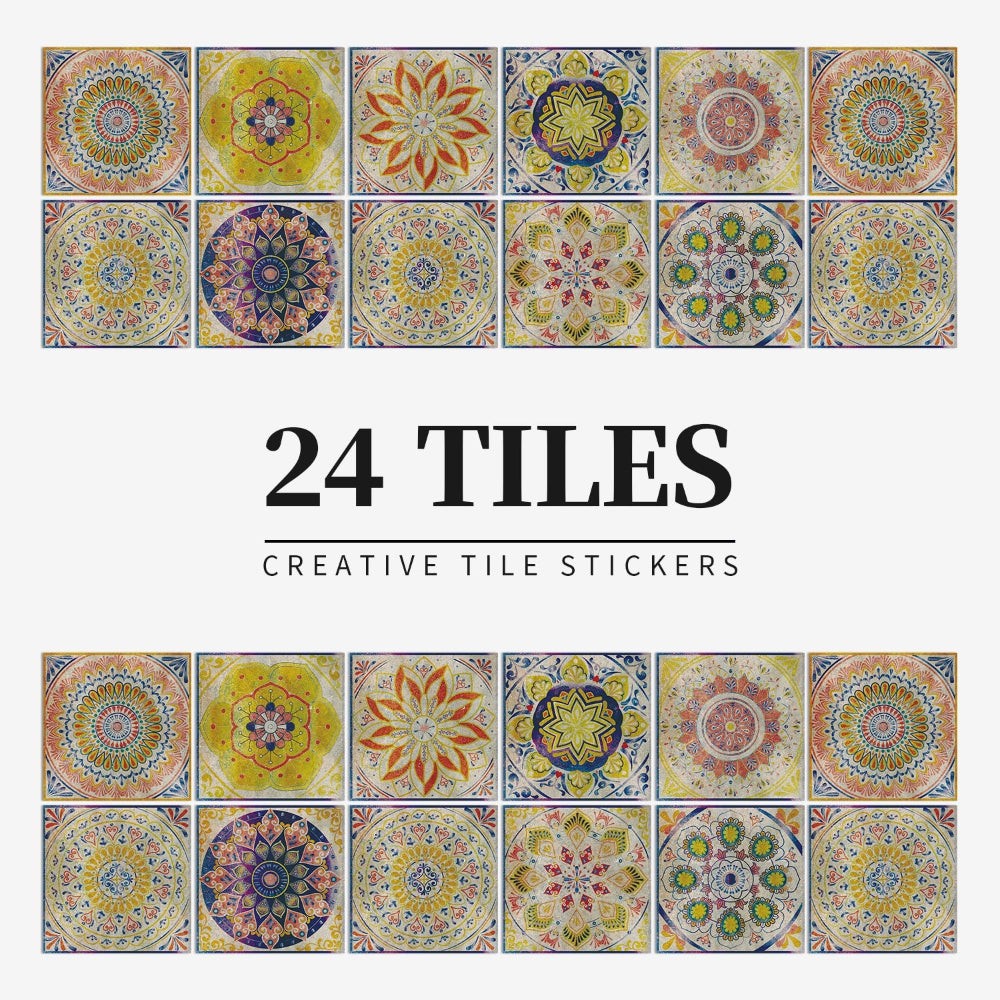 Peel-and-stick mandala tile stickers - product photo 11