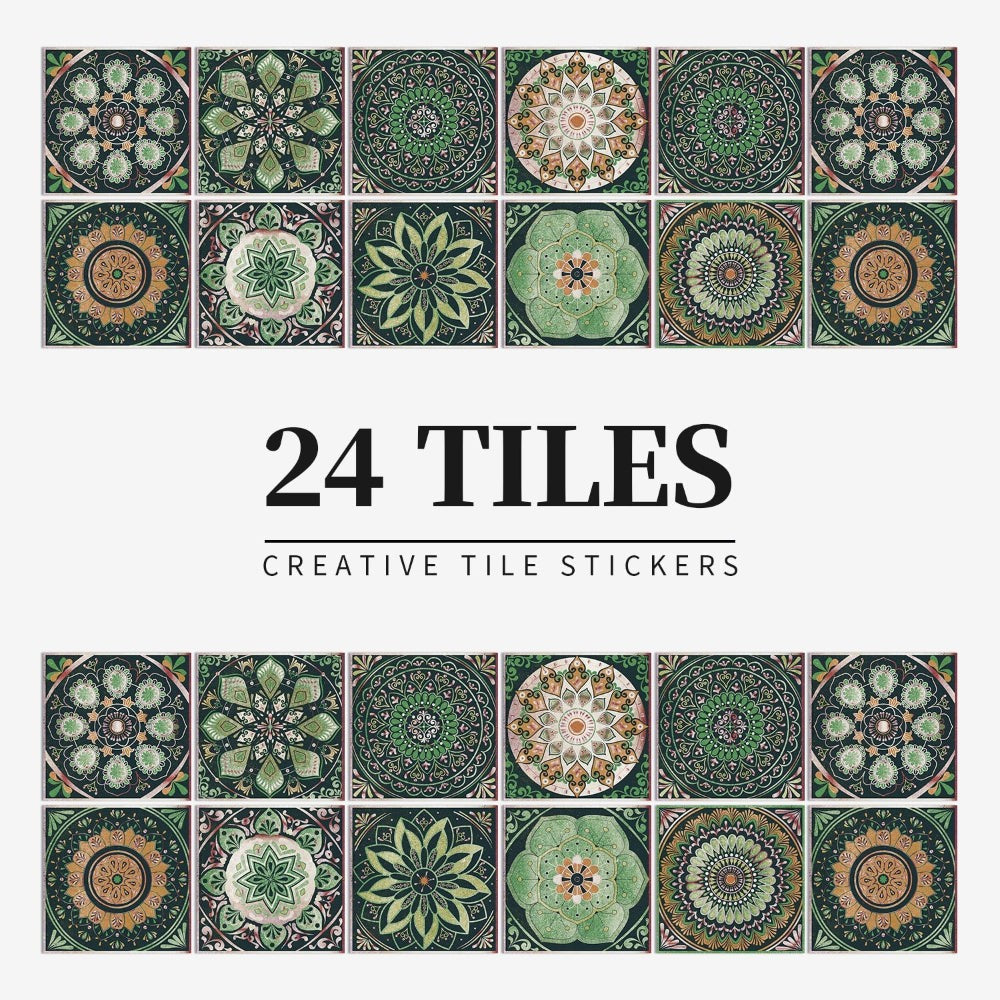 Peel-and-stick mandala tile stickers - product photo 8