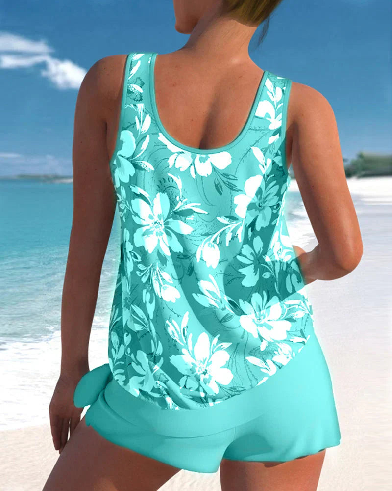 Daisy | Women's Floral Sleeveless Tankini Swim Set