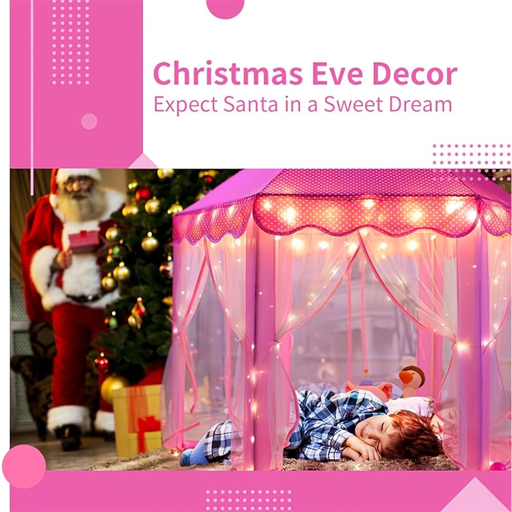 Castle play tent with star lights - product photo 5