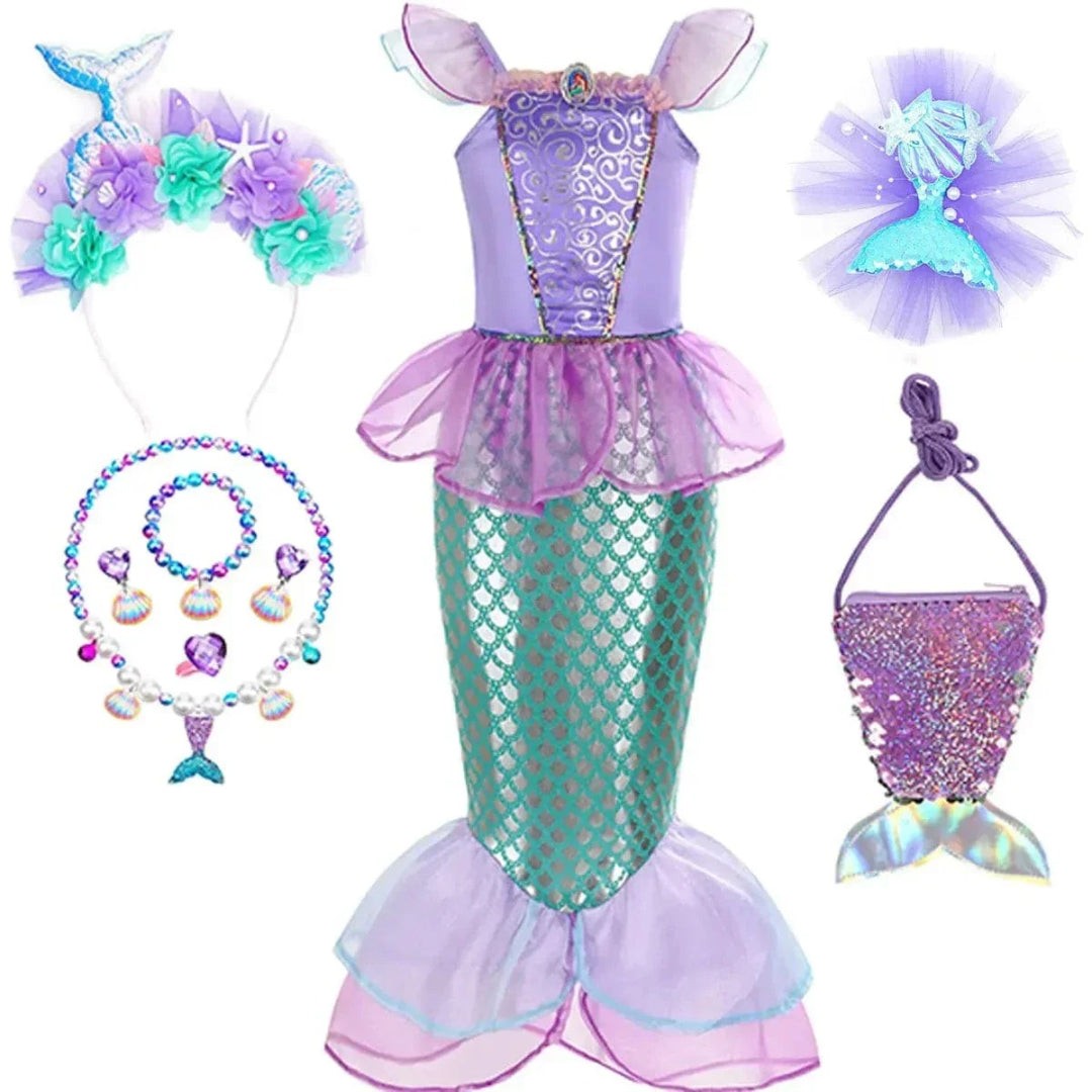 Children's princess costume with accessories - product photo 10