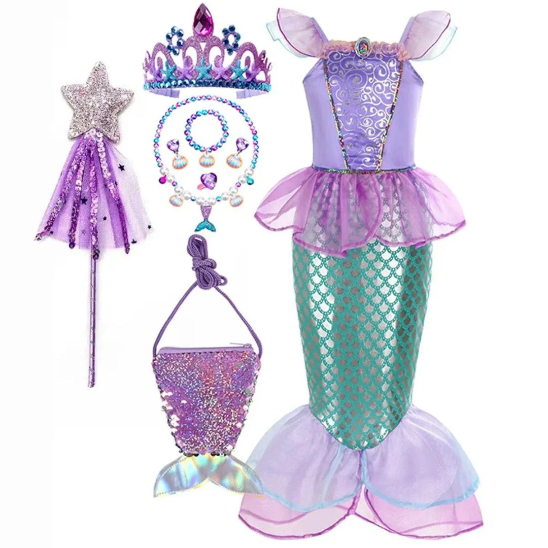 Children's princess costume with accessories - product photo 3