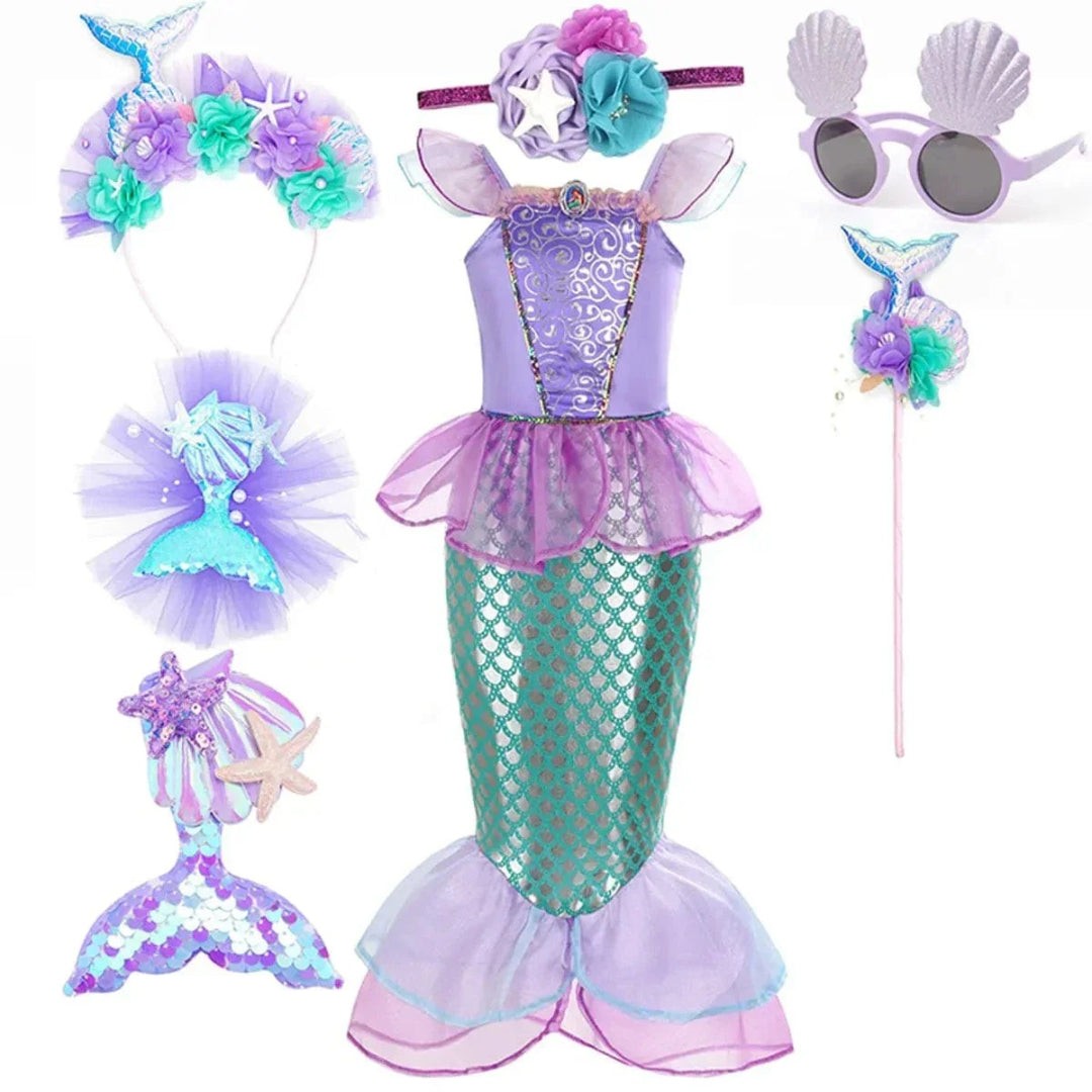 Children's princess costume with accessories - product photo 4