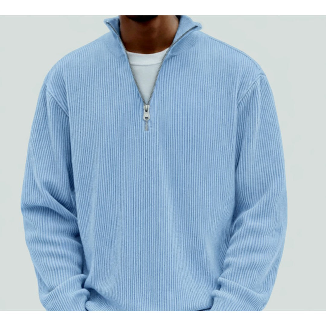 Man wearing the Bertram men's sweater, 11 view