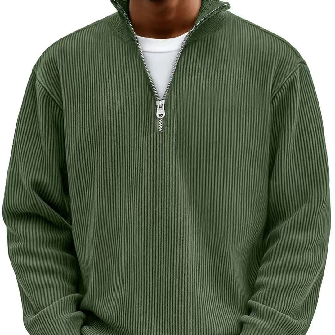 Man wearing the Bertram men's sweater, 8 view