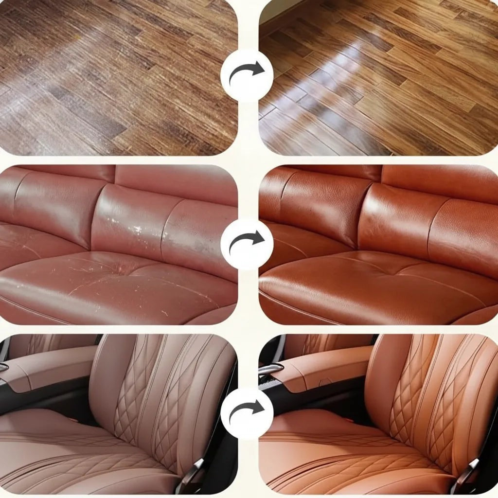Leather care balm with wooden applicator brush - product photo 2