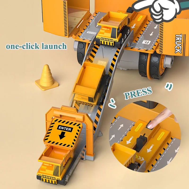 Take-apart construction vehicle toy with screwdrivers - product photo 3
