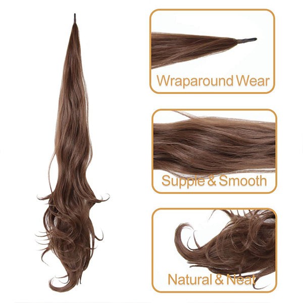 Clip-in volume ponytail hairpiece - product photo 5
