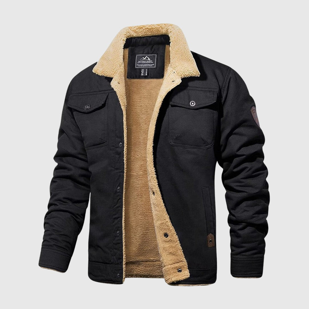 Man wearing the Brennan men's cotton default type, front view