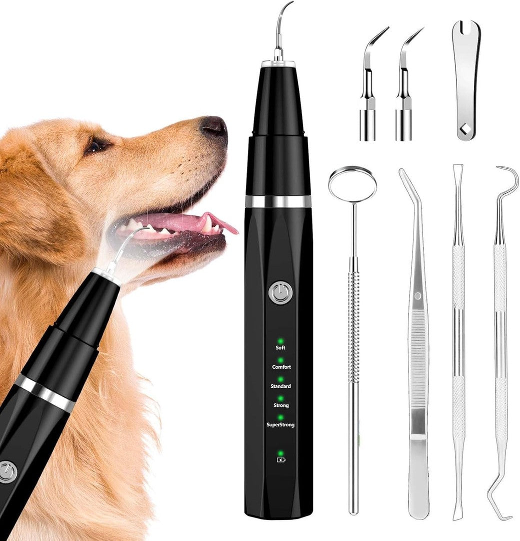 Rechargeable ultrasonic dental cleaning tool for pets - product photo 1