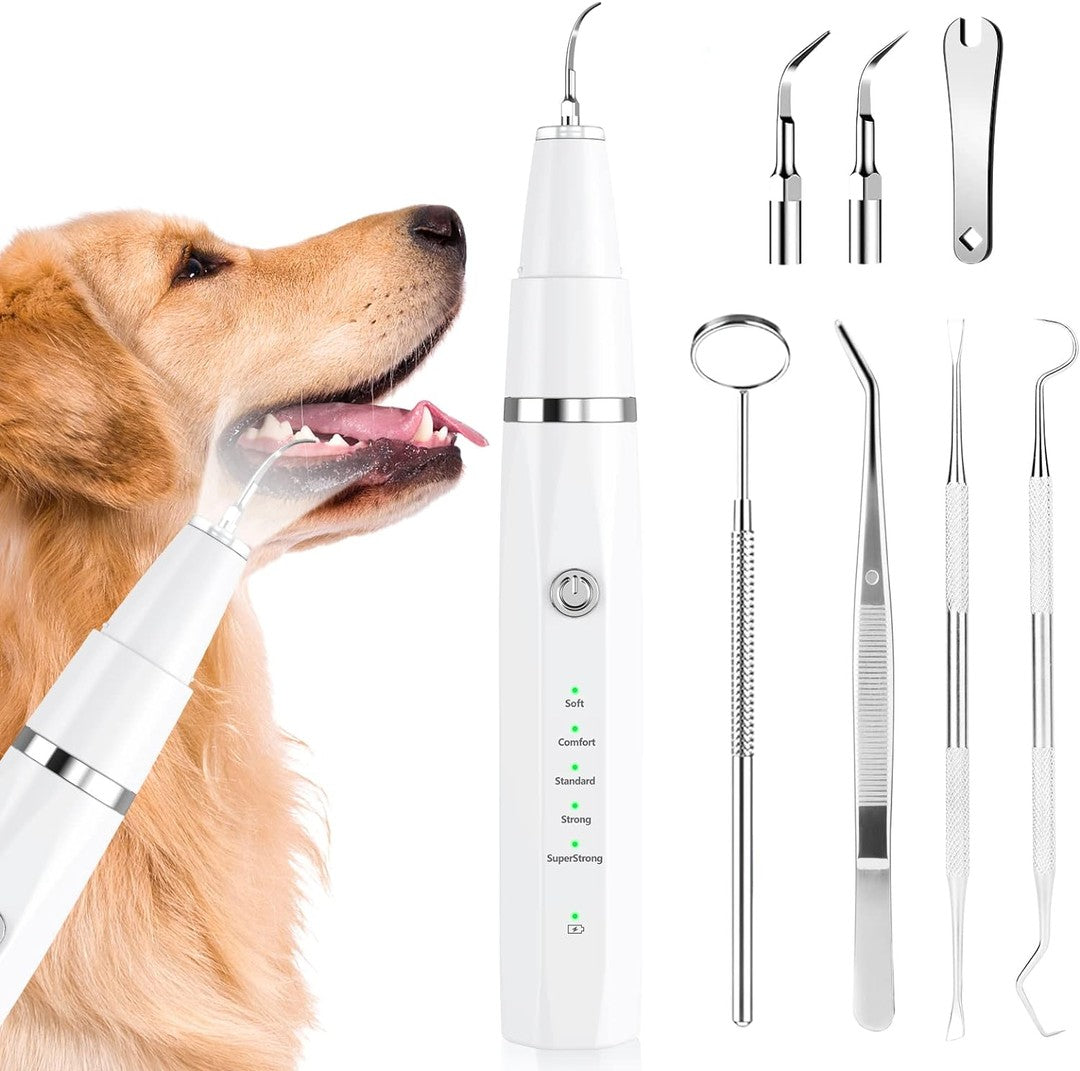 Rechargeable ultrasonic dental cleaning tool for pets - product photo 2