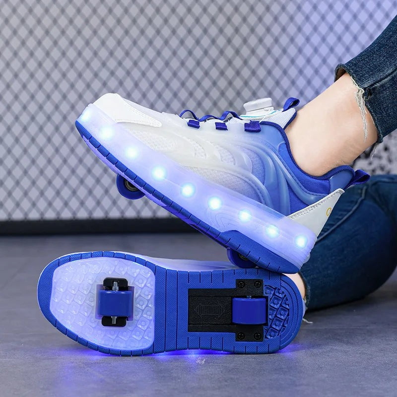 Skate sneaker with light-up LED wheels - product photo 4