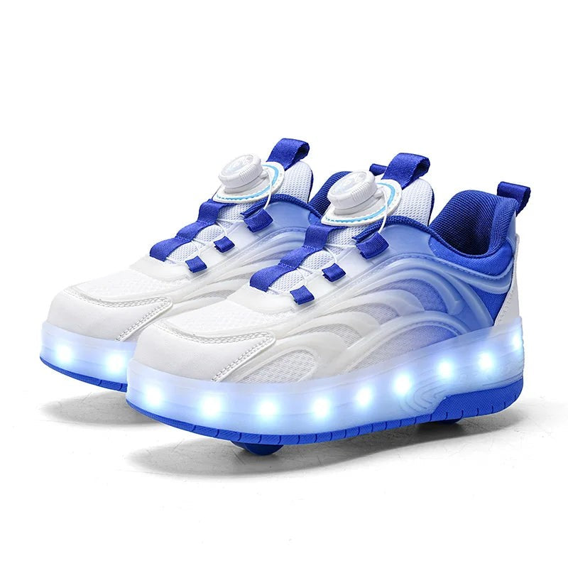 Skate sneaker with light-up LED wheels - product photo 7