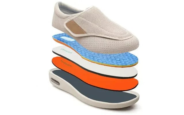 Extra-wide comfort shoe with memory foam footbed - product photo 6