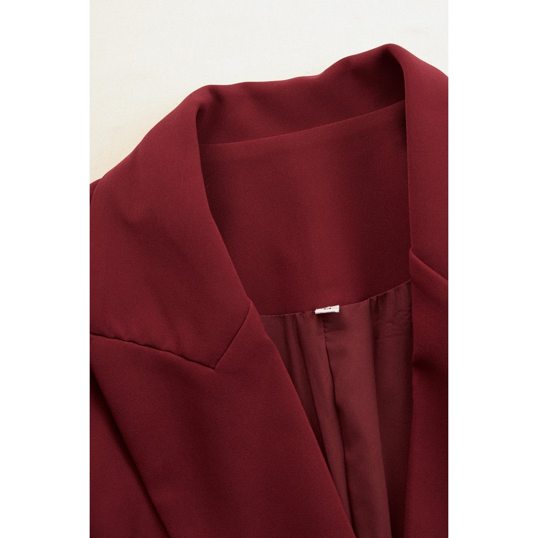 Woman wearing the Bronwen women's tailored v-neck dress, 11 view