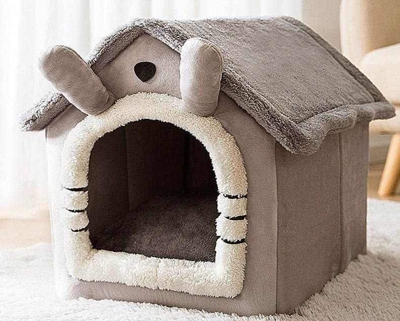 Fluffy enclosed pet house for cats and small dogs - product photo 10