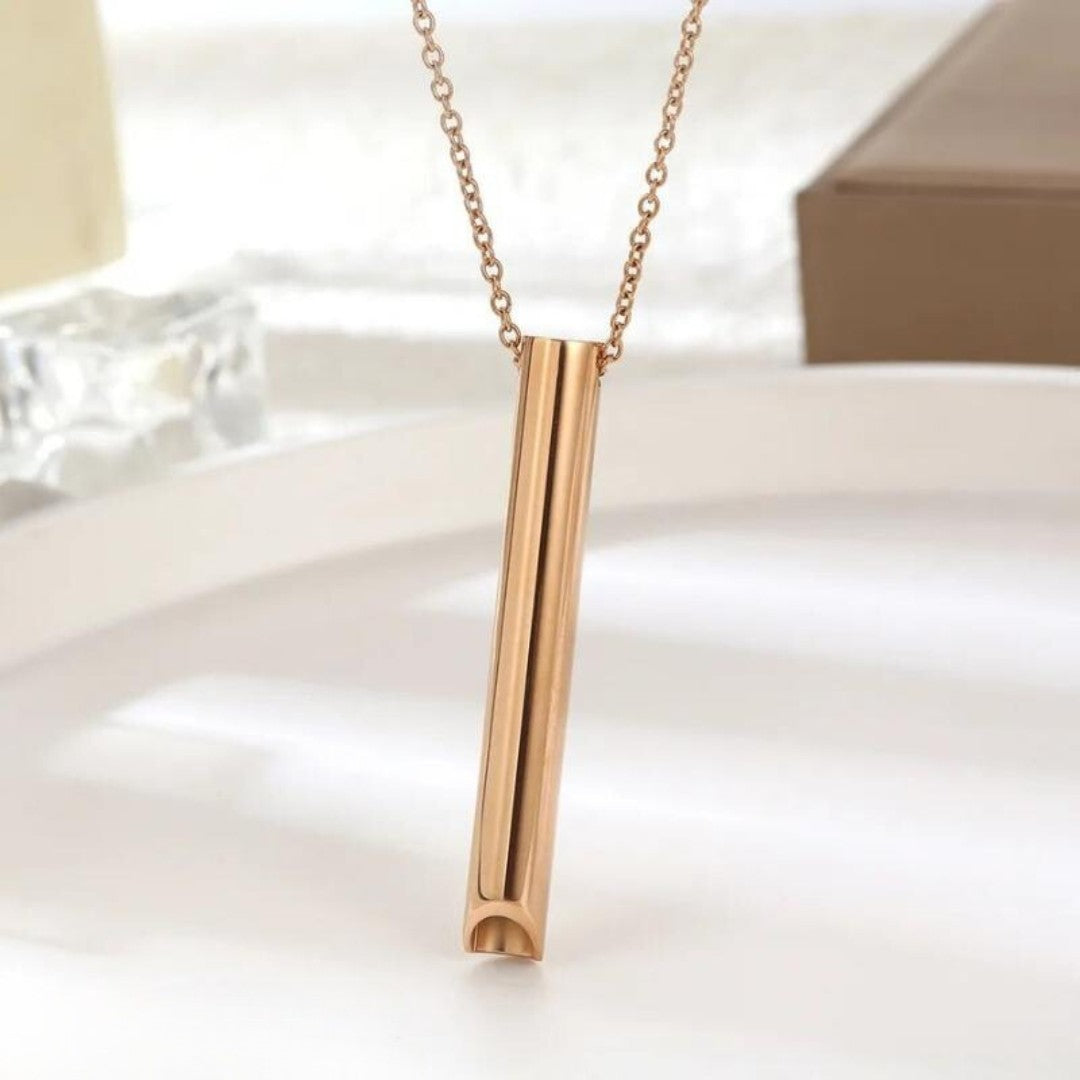 Metal breathing pendant on a chain - product photo 6