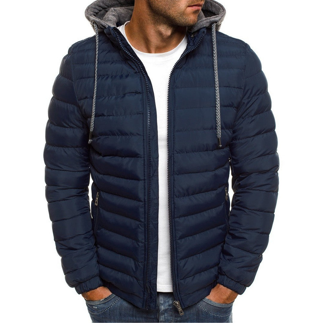 Man wearing the Caleb men's lightweight jacket, 10 view
