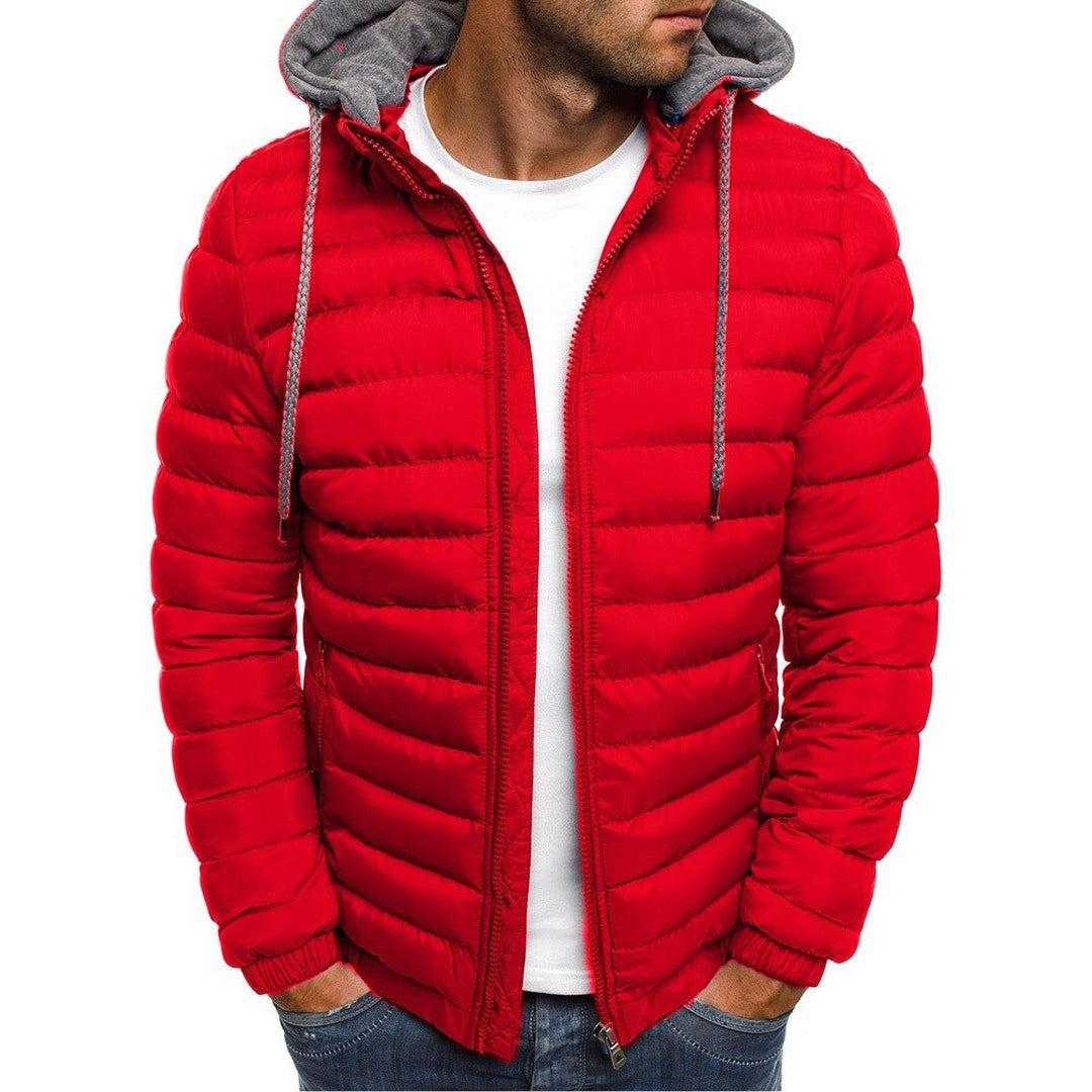 Man wearing the Caleb men's lightweight jacket, 7 view
