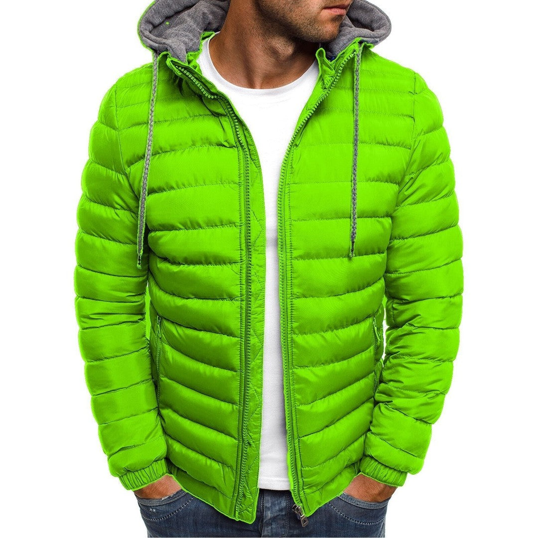 Man wearing the Caleb men's lightweight jacket, 9 view