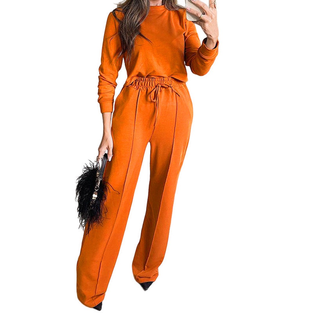 Woman wearing the Calliope women's stretch elegant dress, model view