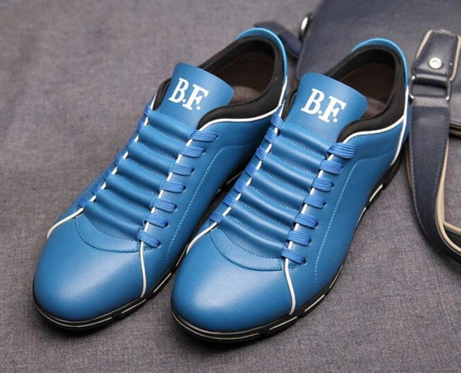 Men's PU leather low-top sneakers - product photo 6