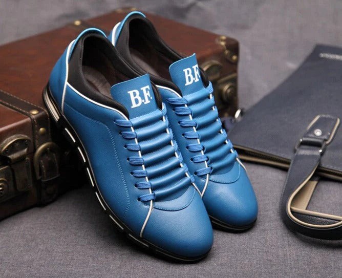 Men's PU leather low-top sneakers - product photo 7