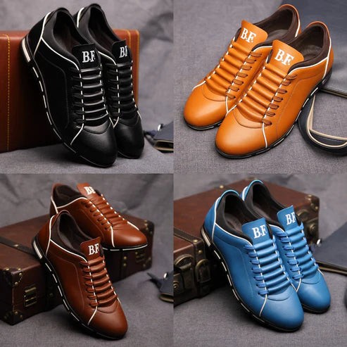 Men's PU leather low-top sneakers - product photo 8