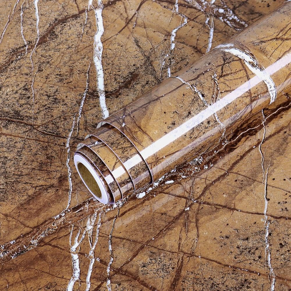 Marble effect self-adhesive worktop vinyl - product photo 12
