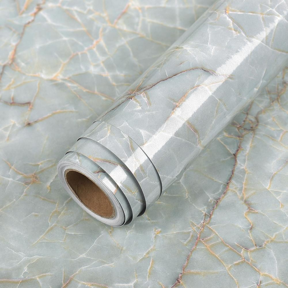Marble effect self-adhesive worktop vinyl - product photo 13