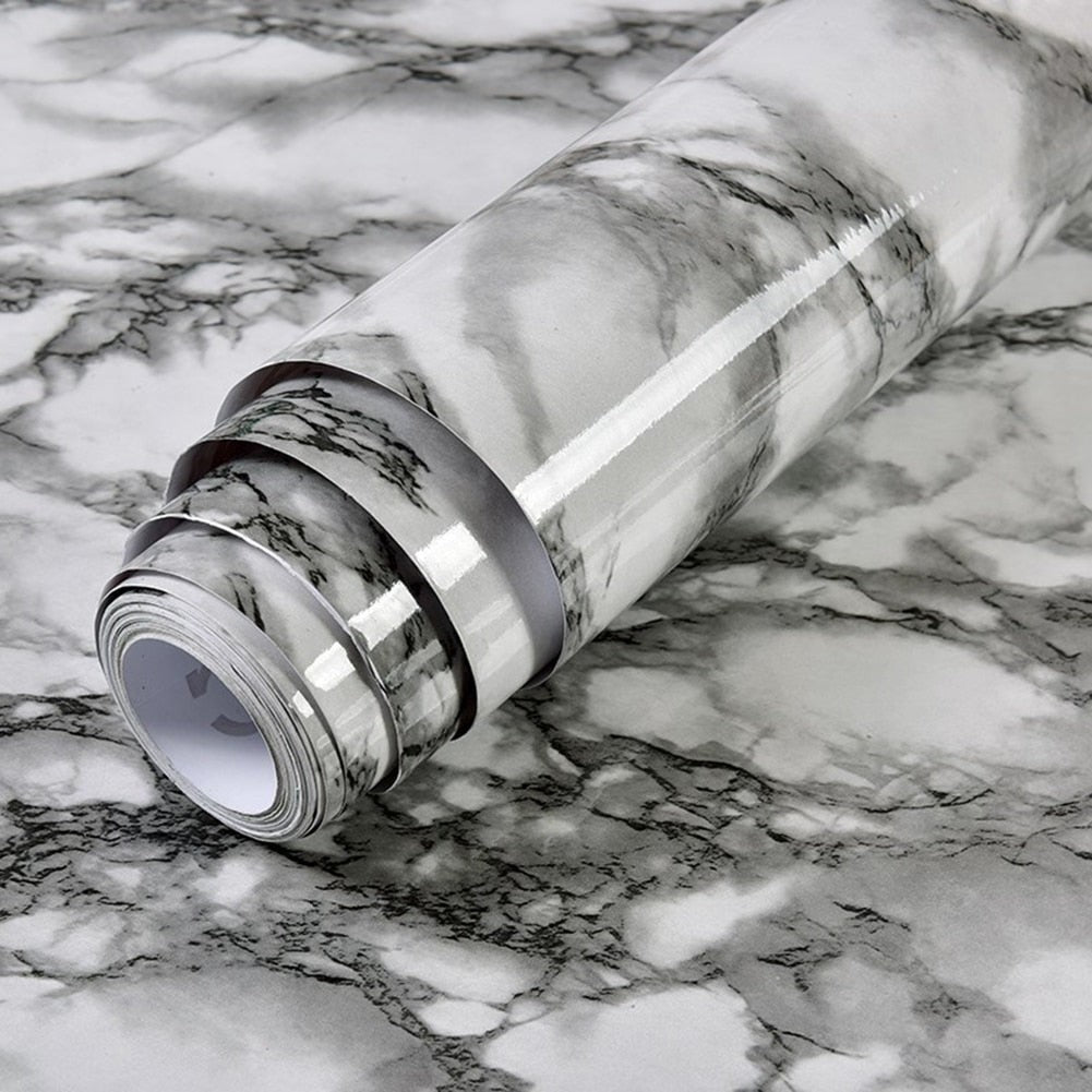 Marble effect self-adhesive worktop vinyl - product photo 25