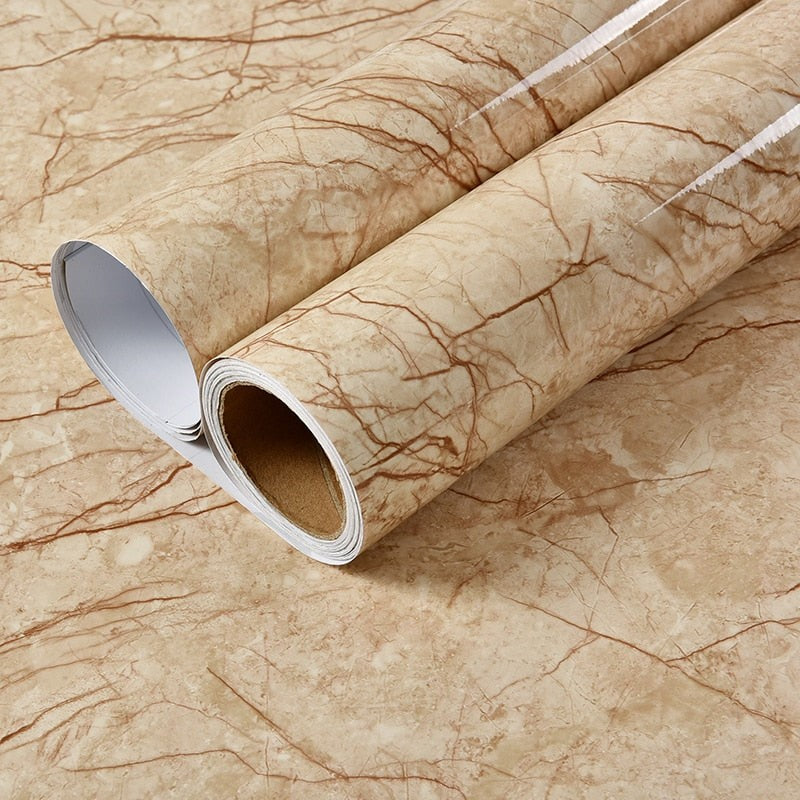 Marble effect self-adhesive worktop vinyl - product photo 27