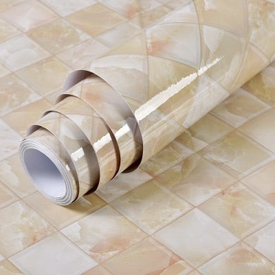 Marble effect self-adhesive worktop vinyl - product photo 32