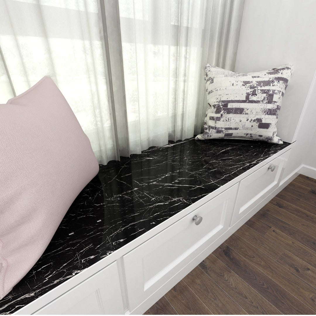 Marble effect self-adhesive worktop vinyl - product photo 8