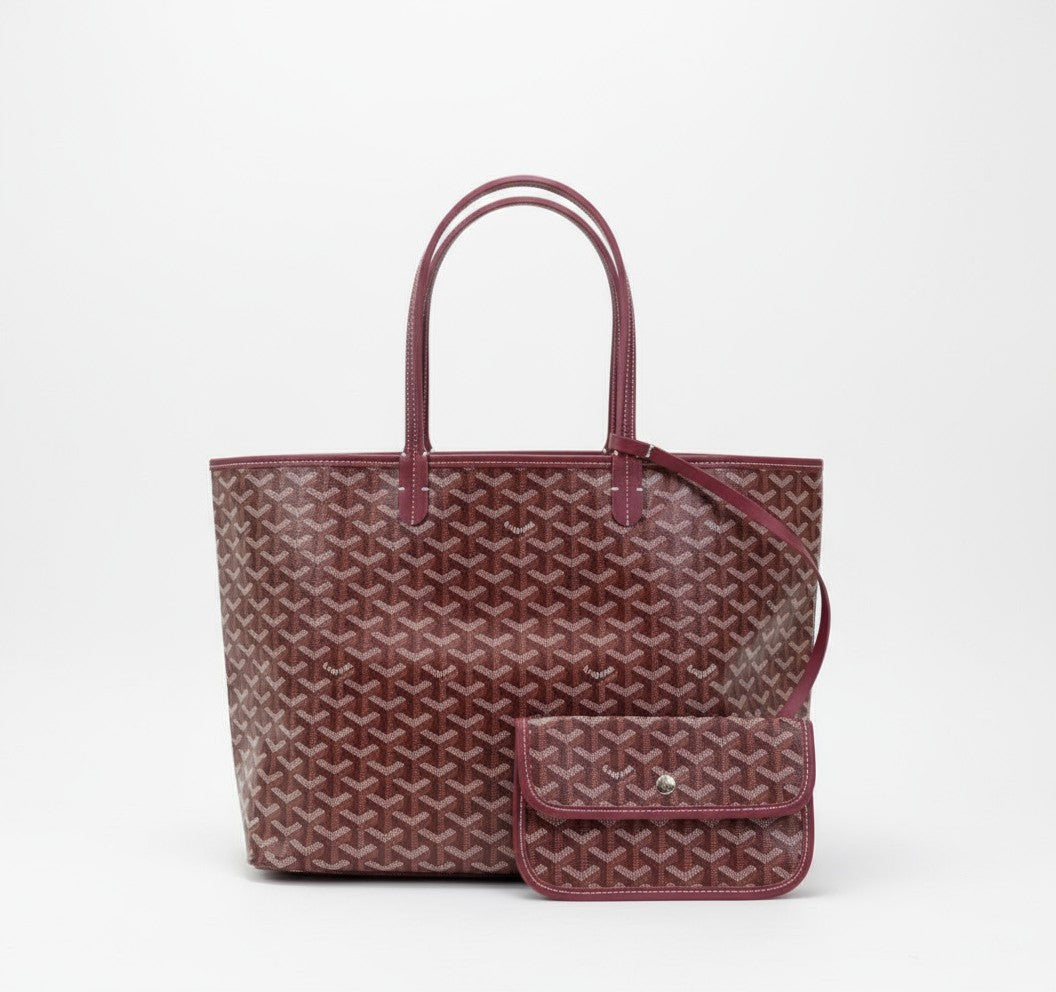 Structured shoulder tote bag with a matching detachable pouch - product photo 7