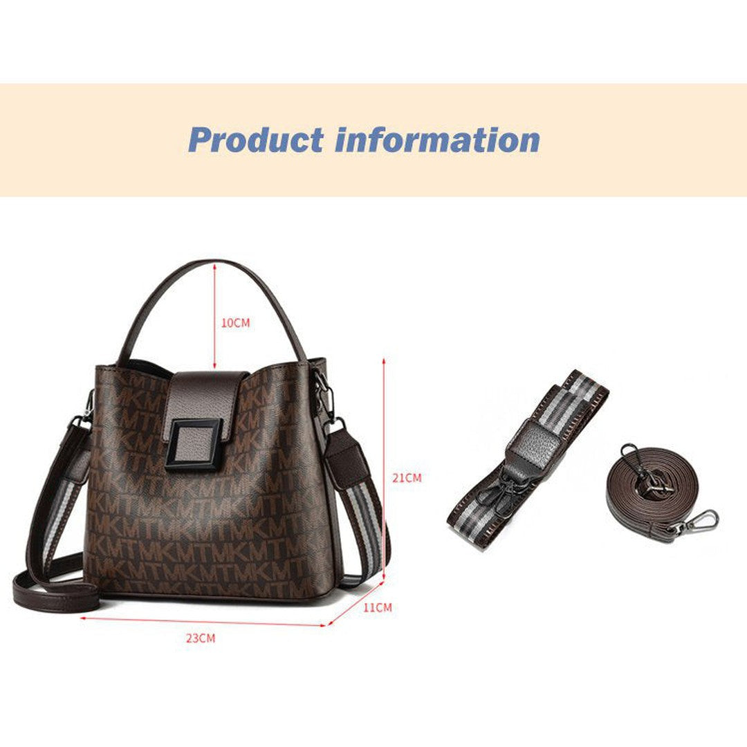 Woman wearing the Cassia women's casual pocket detail bag, 13 view