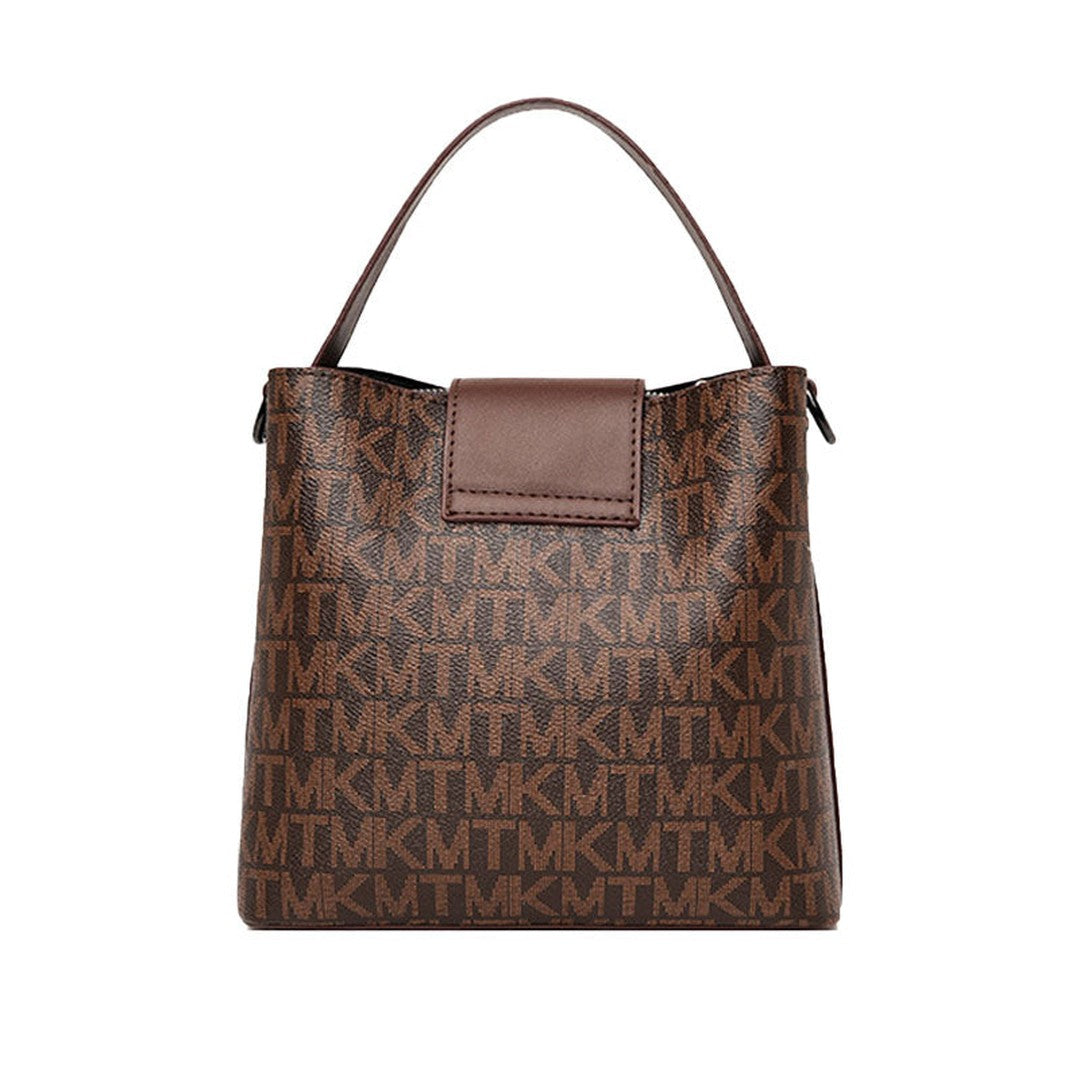 Woman wearing the Cassia women's casual pocket detail bag, 7 view