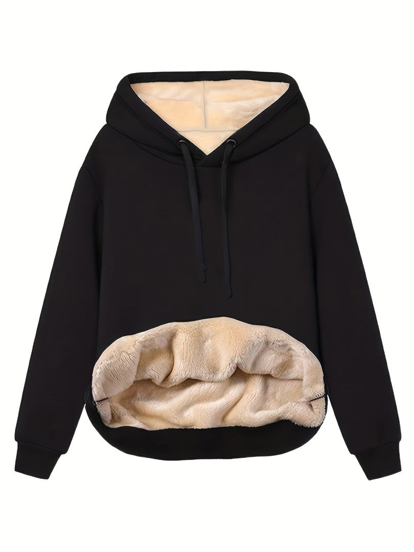 Fleece-lined pullover hoodie - product photo 1