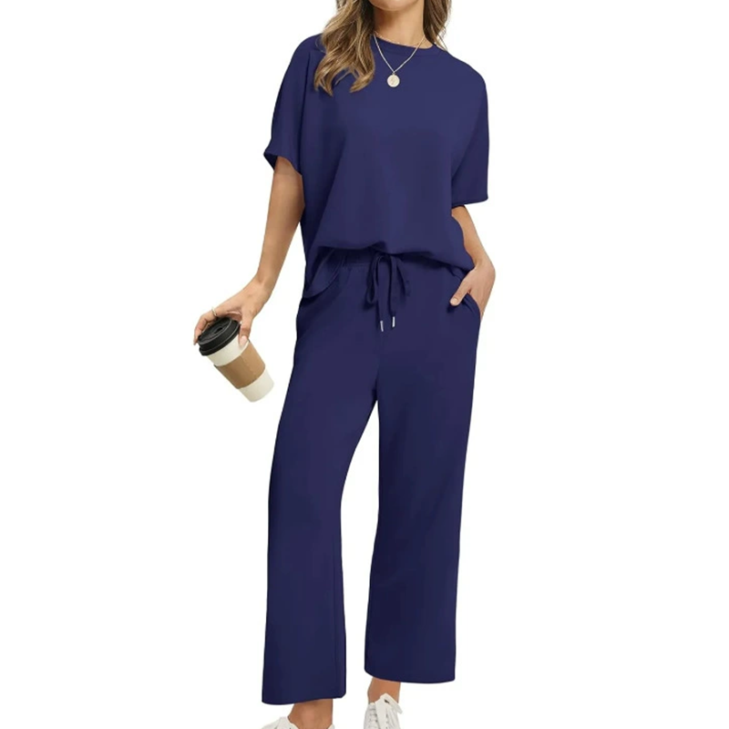 Elina | Women's Relaxed Two-Piece Lounge Set With Pockets