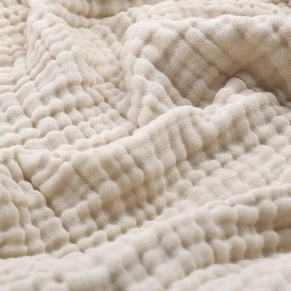 Layered muslin cotton throw blanket - product photo 1